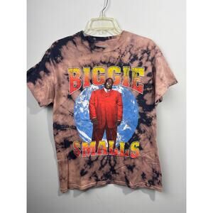 Biggie Smalls Men’s Tie Dye Graphic T-shirt Size M
